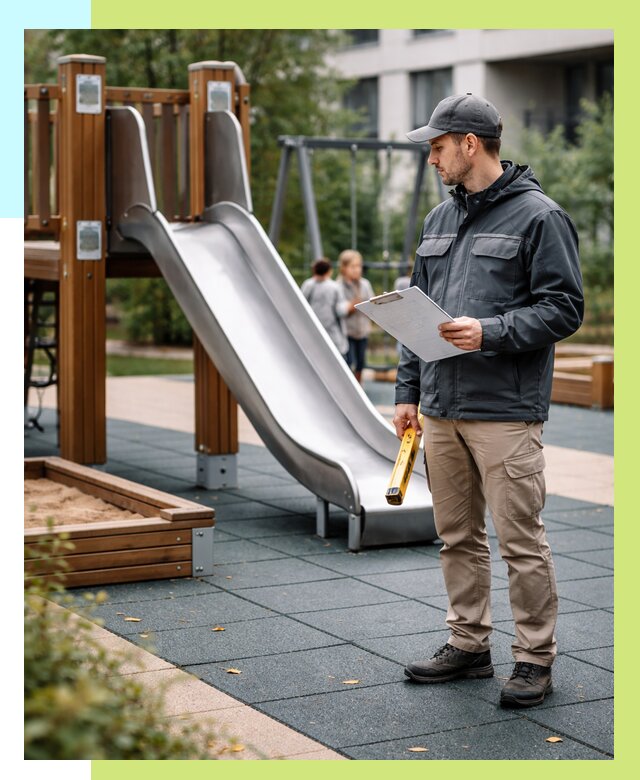 Сертификация детских площадок в Петропавловске-Камчатском от 25903 р. | Алешин-Птк