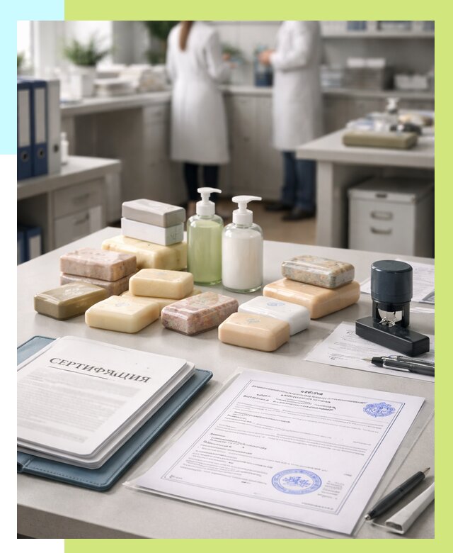 Сертификация мыла и сертификат на мыло в Петропавловске-Камчатском от 12433 | Алешин-Птк