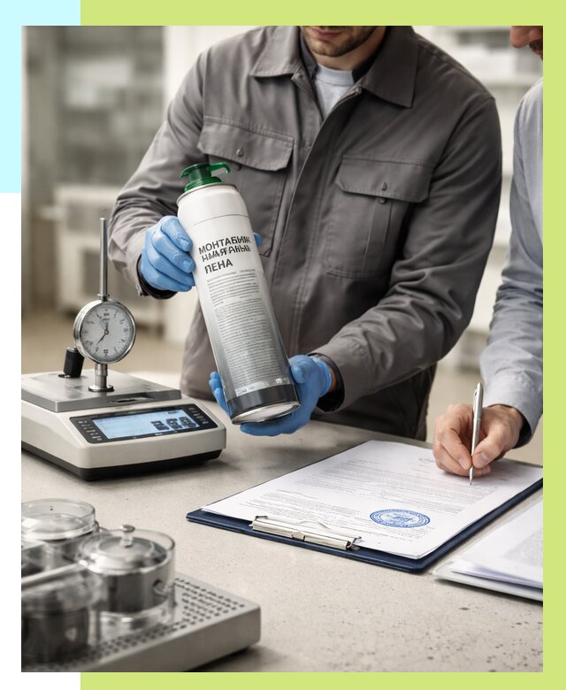 Сертификация монтажной пены в Петропавловске-Камчатском от 15542 р. | Алешин-Птк