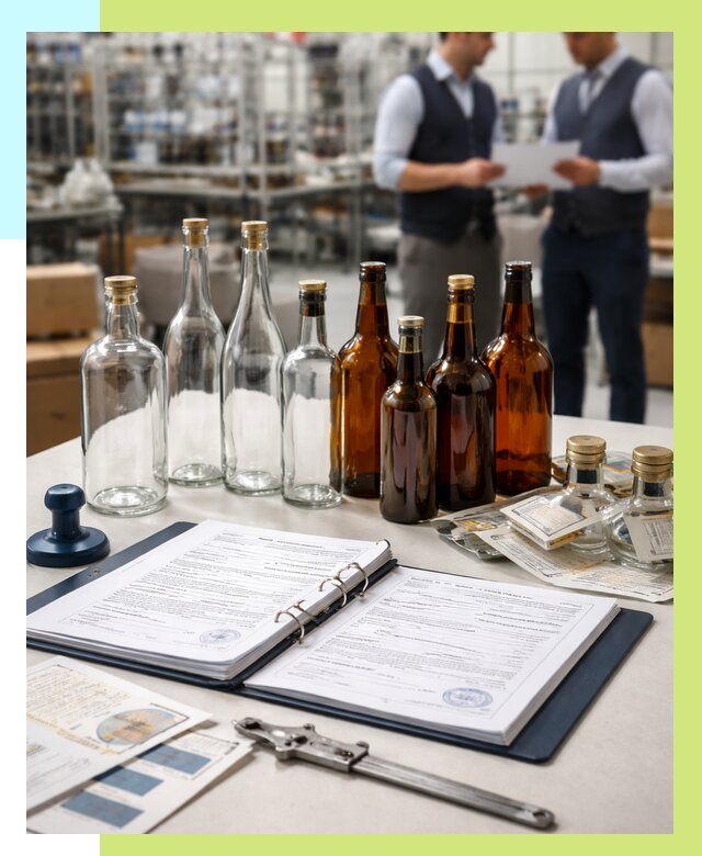 Сертификация стеклянных бутылок в Петропавловске-Камчатском от 25903 р. | Алешин-Птк