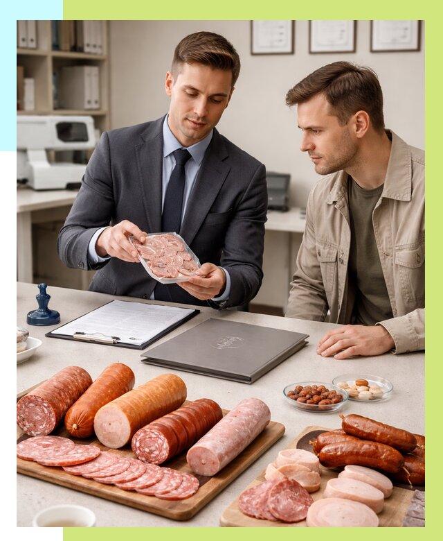 Сертификация колбасных изделий в Петропавловске-Камчатском от 7771 р. | Алешин-Птк