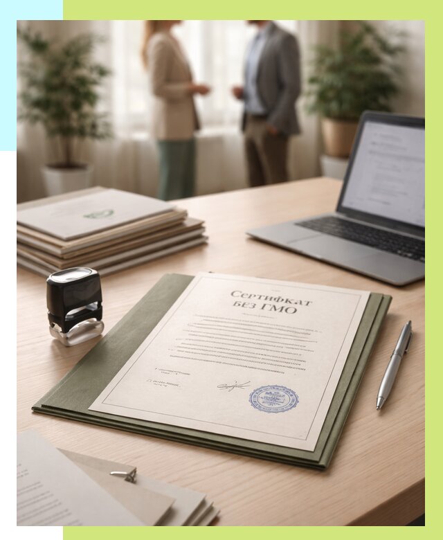 Сертификат без ГМО в Петропавловске-Камчатском от 7771 р. оформить срочно Алешин-Птк